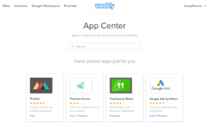 Weebly Review App Center