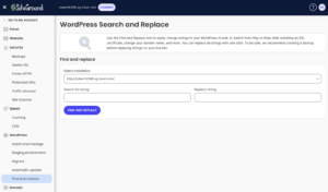SiteGround Search & Replace